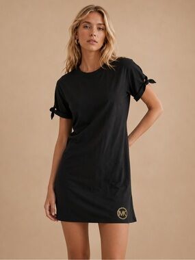 MICHAEL Michael Kors | Dresses | Michael Michael Kors Denim Belted Mini  Dress Cute Work Outfit | Poshmark